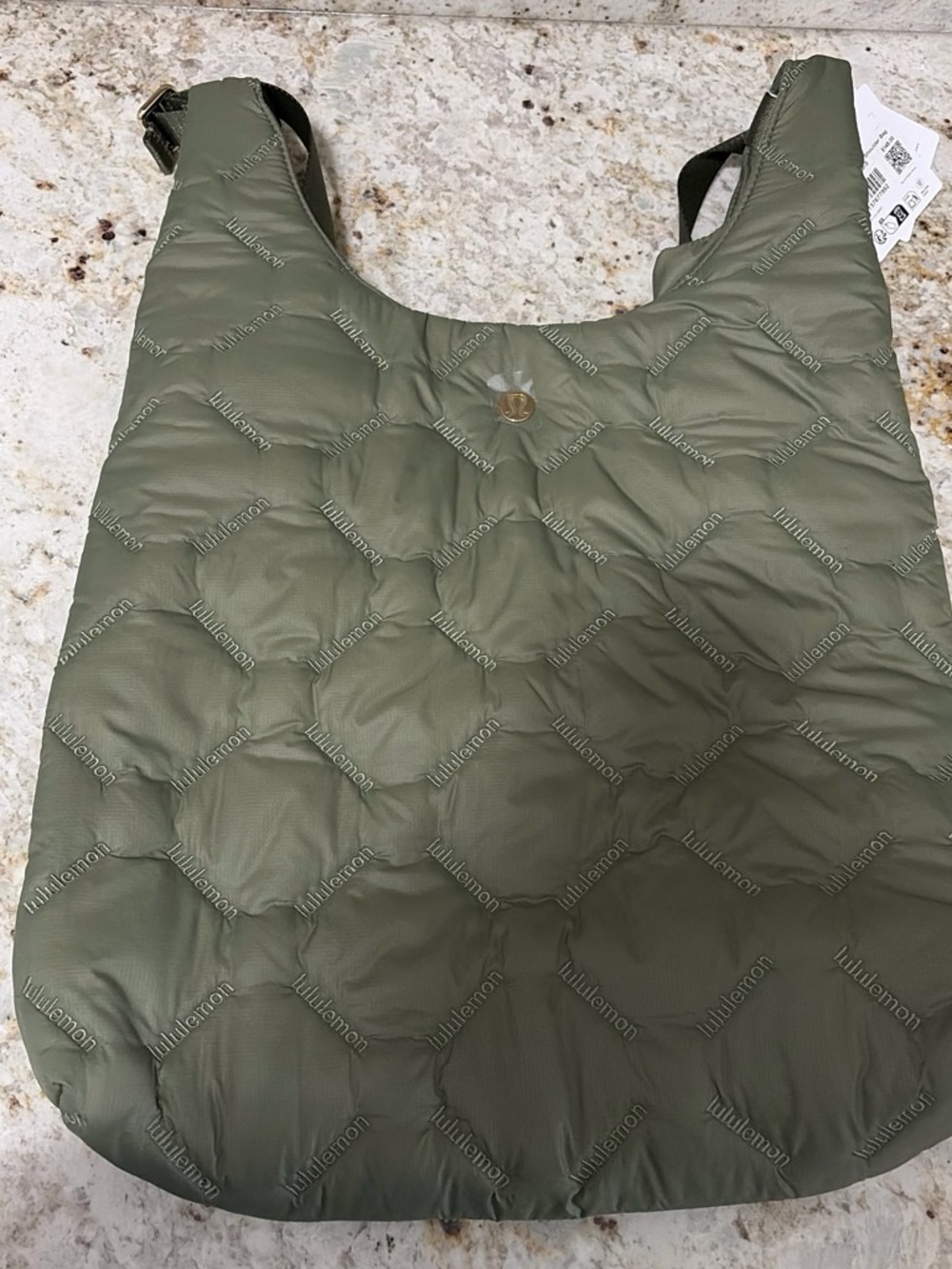 lululemon athletica Quilty Pleasures BayLeaf Green Shoulder Bag